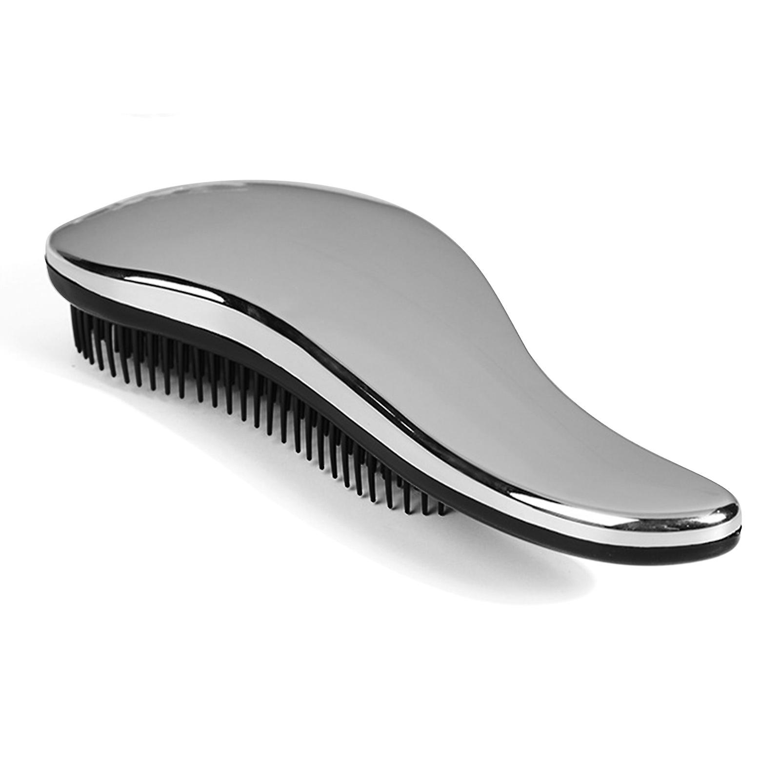 Electroplating Detangling Brush to Prevent Static Electricity, Fashion Portable Massage Comb for Women and Men