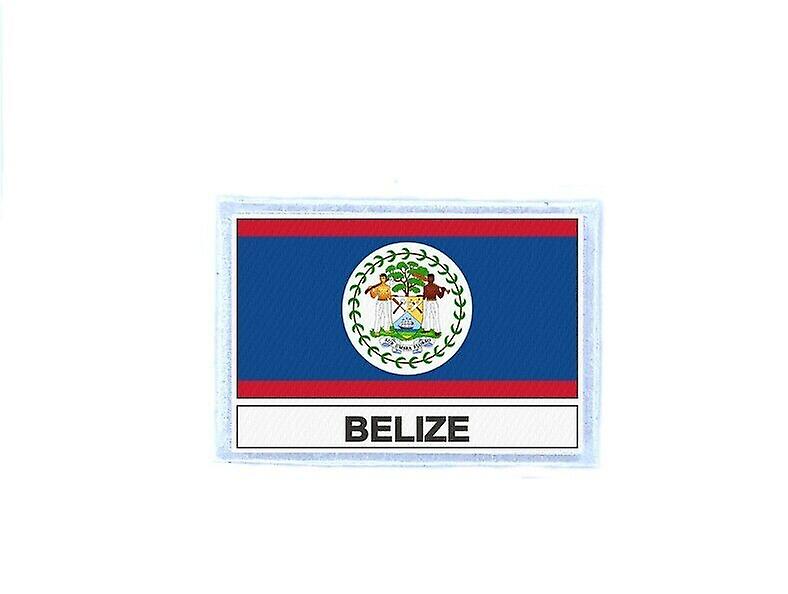 Locking patch badge prints flag BH belize