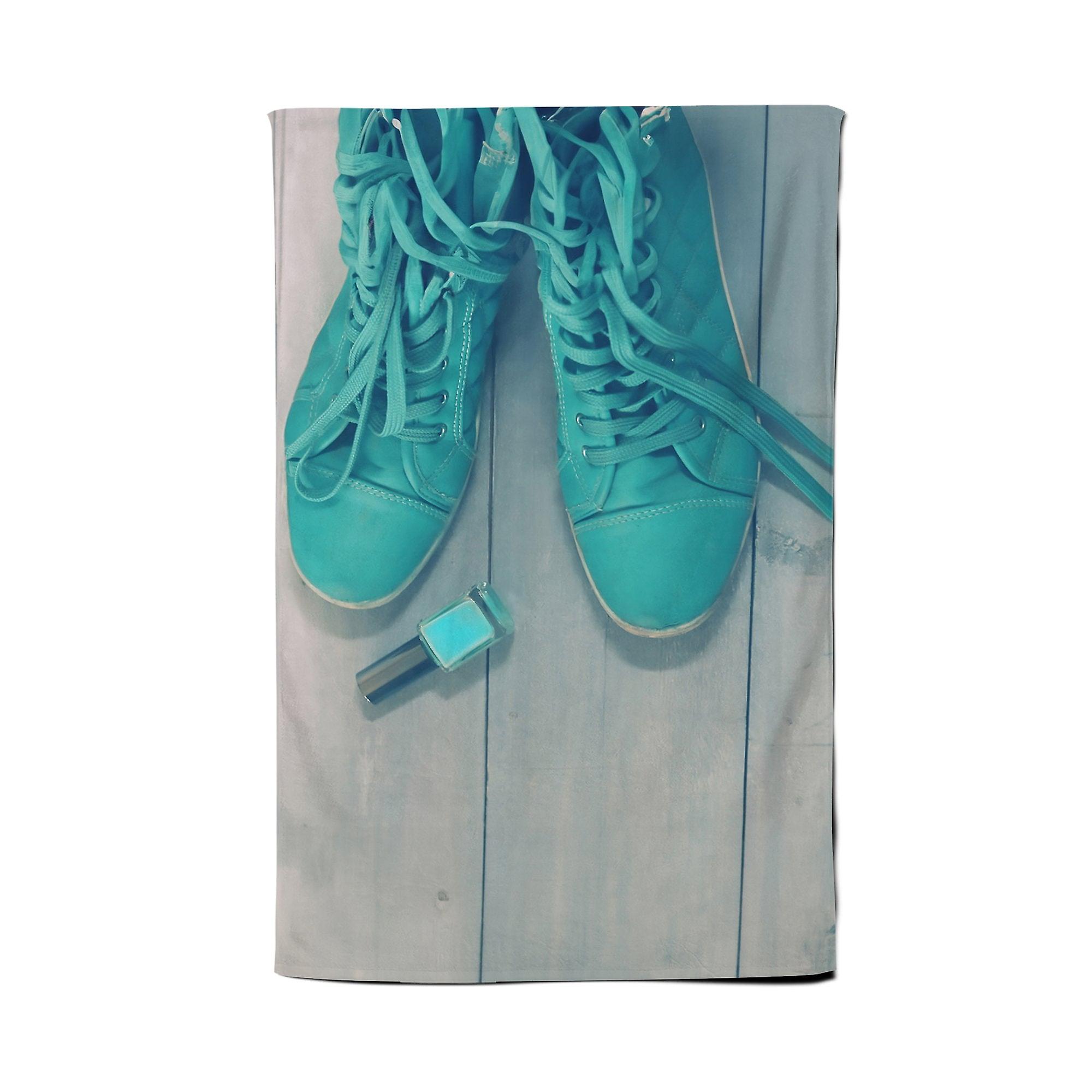 Lipstick Shoes Tea Towel