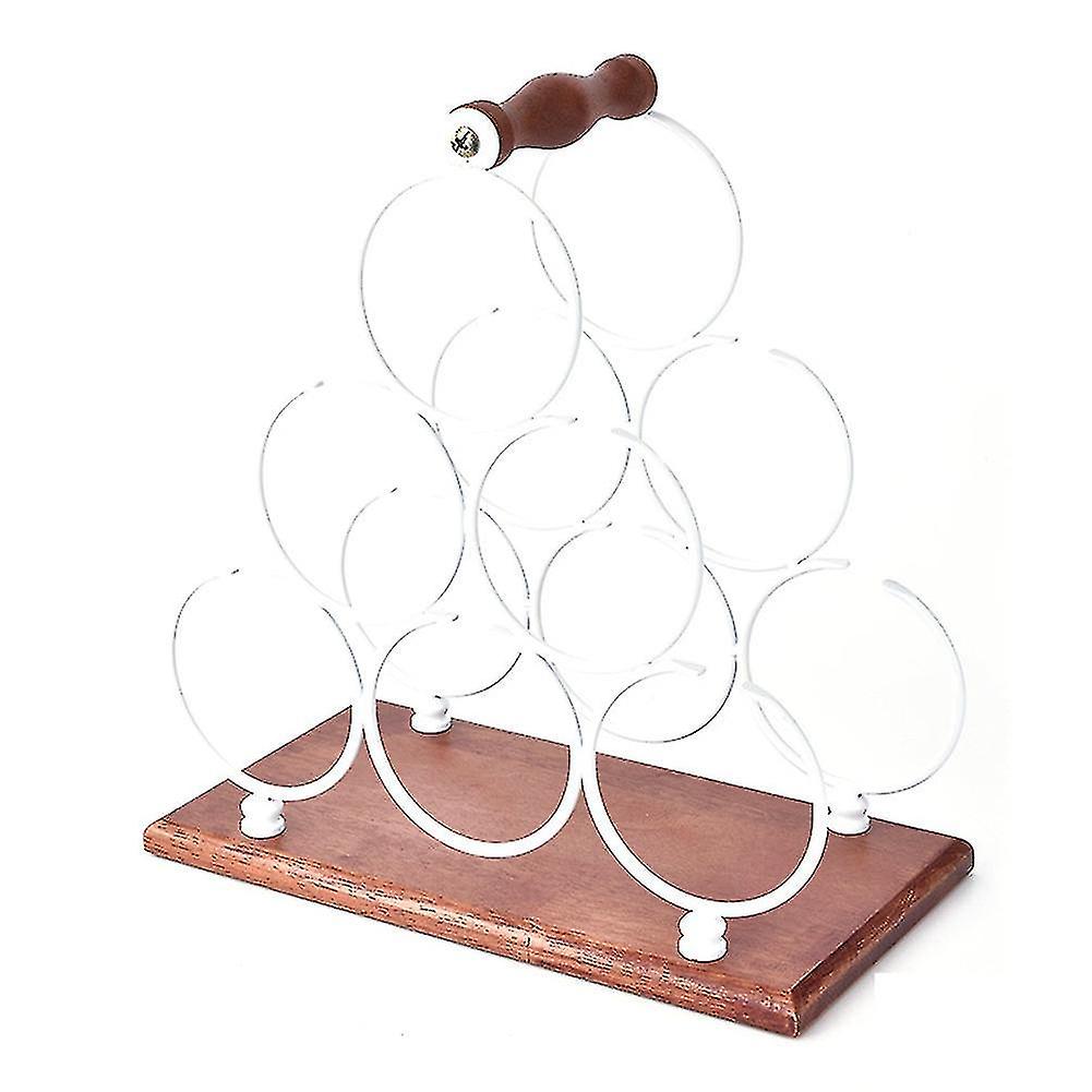 Stacked Ring Wine Rack Iron Restaurant Wine Bottle Storage Rack B