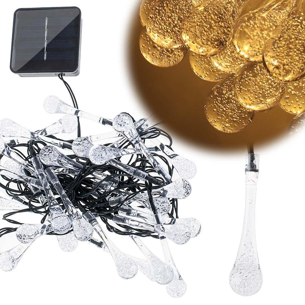 ソーラーつららガーデンランプ6.5メートル30LEDウォームホワイト