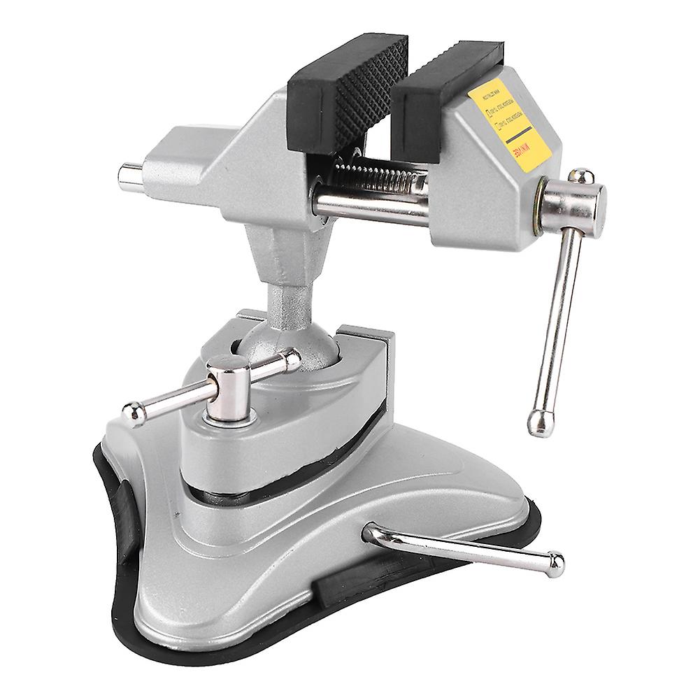 360° Rotating Clamp Vise Aluminum Alloy 70mm Jaw Width Table Clamp for Workbench and Carpentry