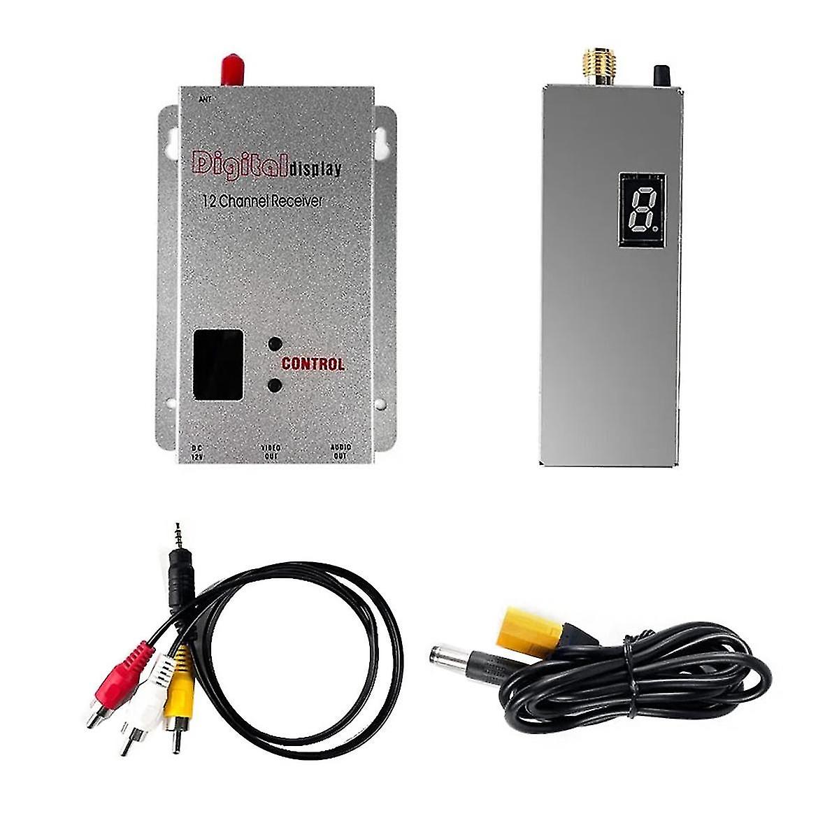 FPV 1.2G 1.3G 1.5W VTX Transmitter+12CH Receiver VRX Kit 8CH 0.1mW/25mW/800mW/1600mW VTX for Long Ra