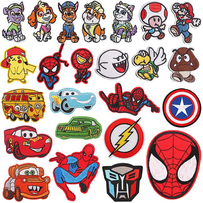 24-pack Want Want Team Embroidered Patch Marvel Character Patch