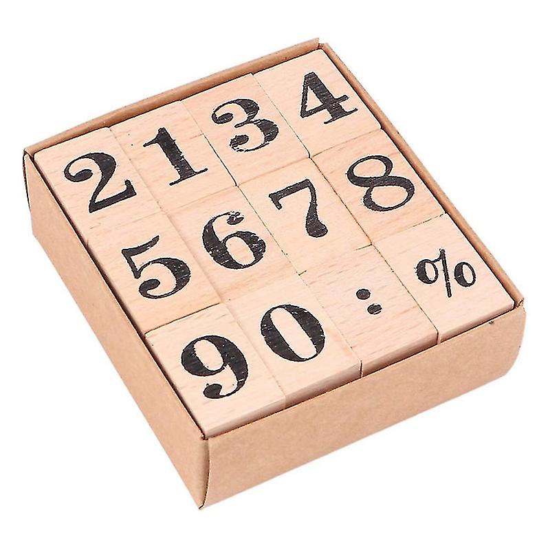 12pcs Number Stamps
