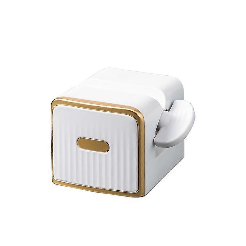 White 2 Piece Toothpaste Squeezer for Bathroom Kitchen Gadgets