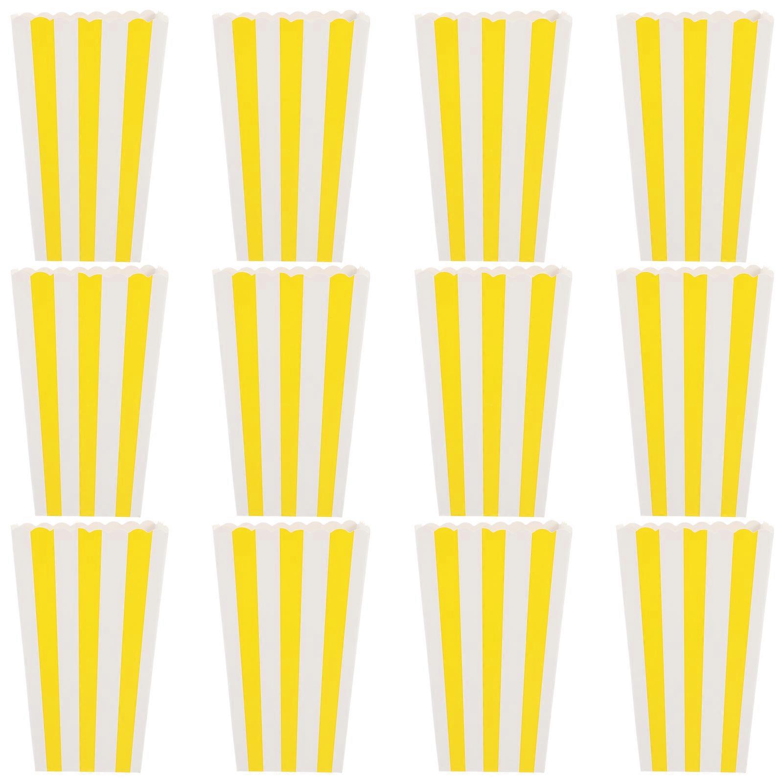 12ks Krabice na popcorn Popcorn Kontejnery na párty Snack Candy Popcorn Sáčky Držáky na popcorn