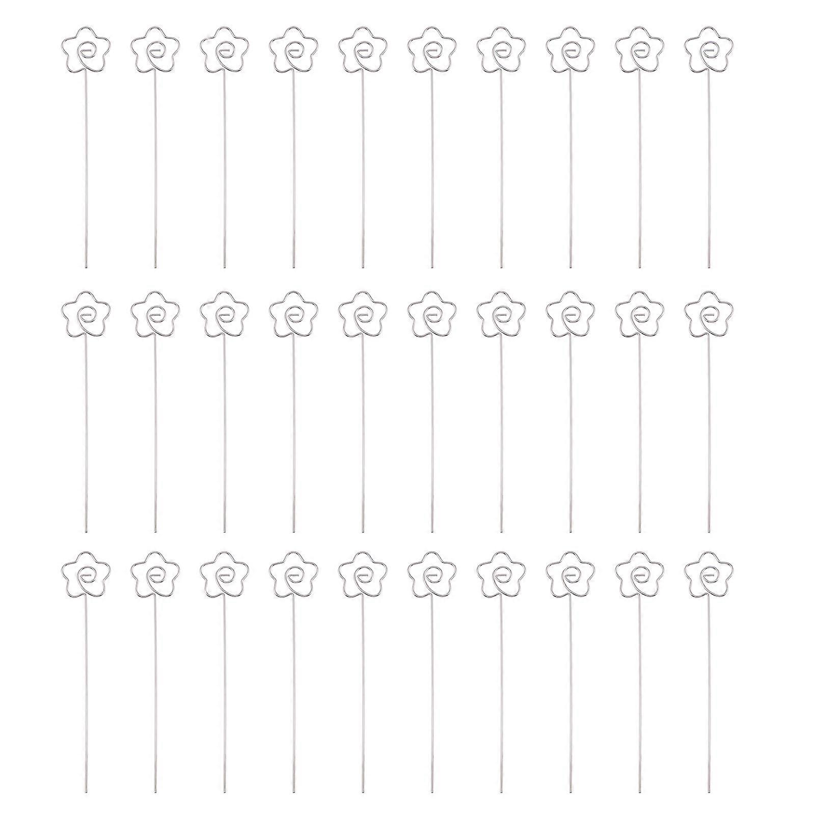30Pcs Table Number Holder Wire Clips Decorative Picture Memo Note Photo Clips