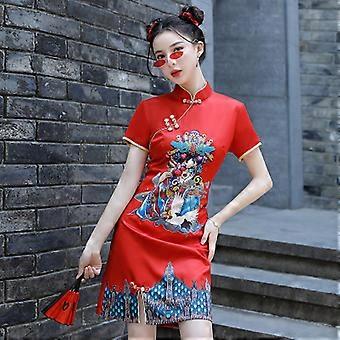 INS 赤 青 ルーズ 新しいファッション モダン チャイニーズ