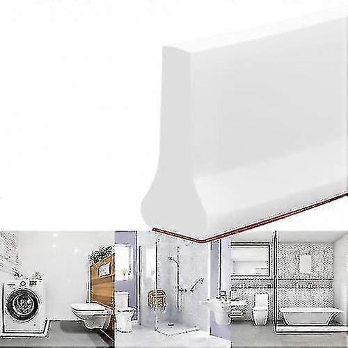 Collapsible Shower Threshold Rubber Stopper, Water Dam Barrier