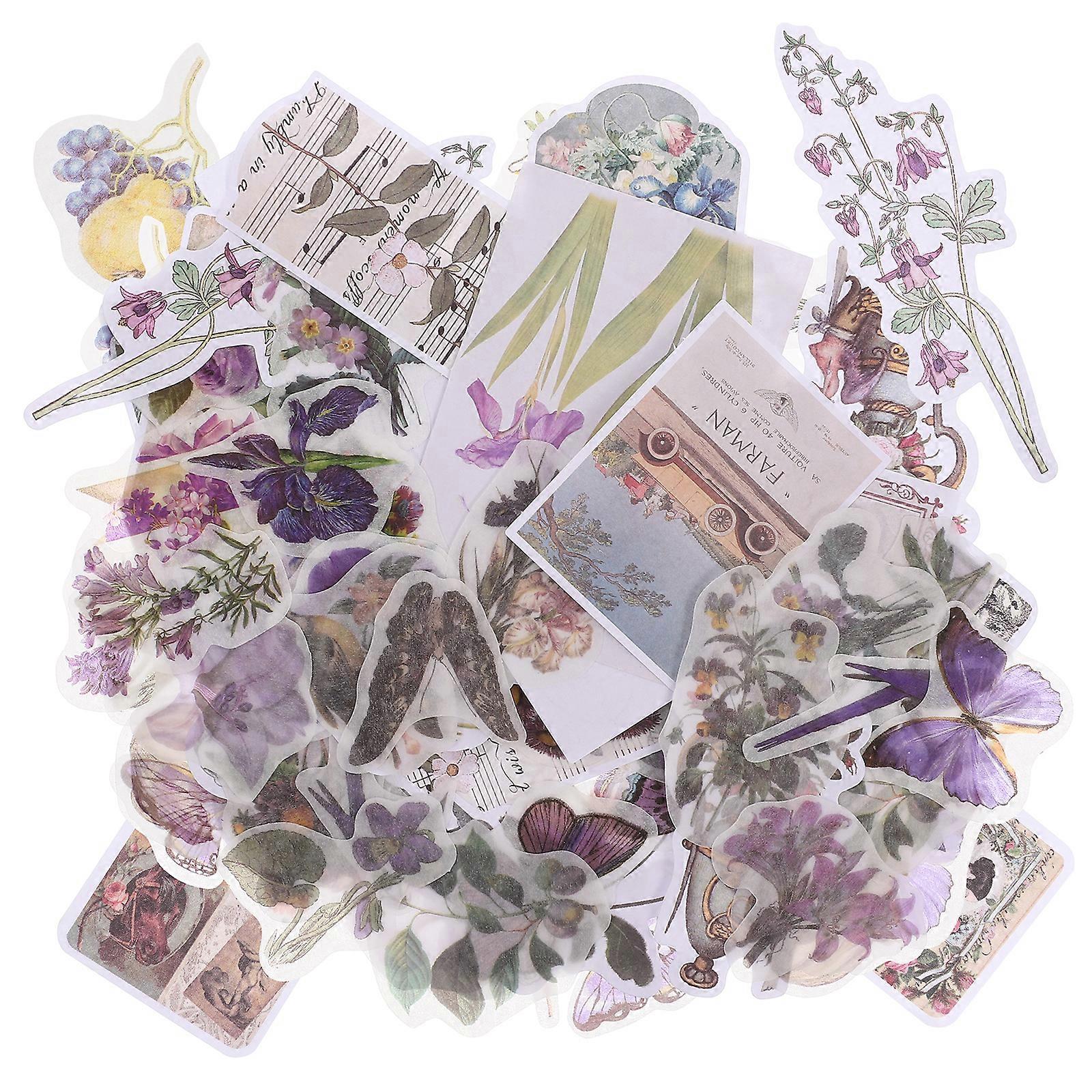 1 Set of DIY Background Paper DIY Photo Album Materials Crafts Making Papers Stickers Kit