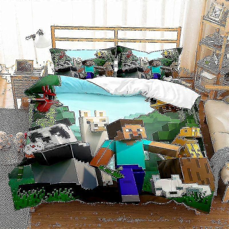 Minecraft-sarja Kolmiosainen pussilakana hiottu Kaksiosainen Set_h - Ri
