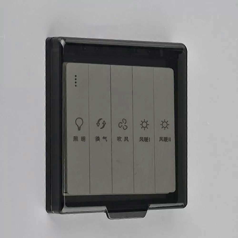Self adhesive switch protective cover wall mounting protective base bathroom
