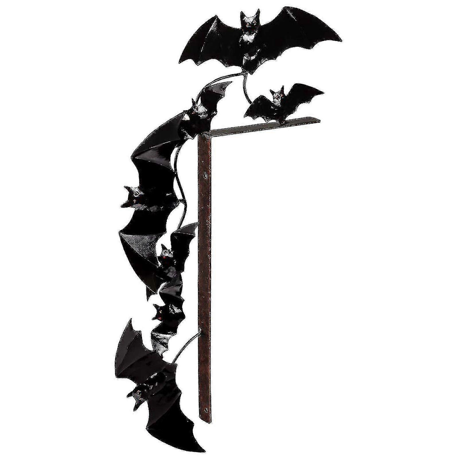 Duvar Sanatı Korkunç Cadılar Bayramı Ahşap Örümcek Ağı Kapı Köşe İşareti Siyah Demir Ev Dekoru Metal Cadı Heykeli