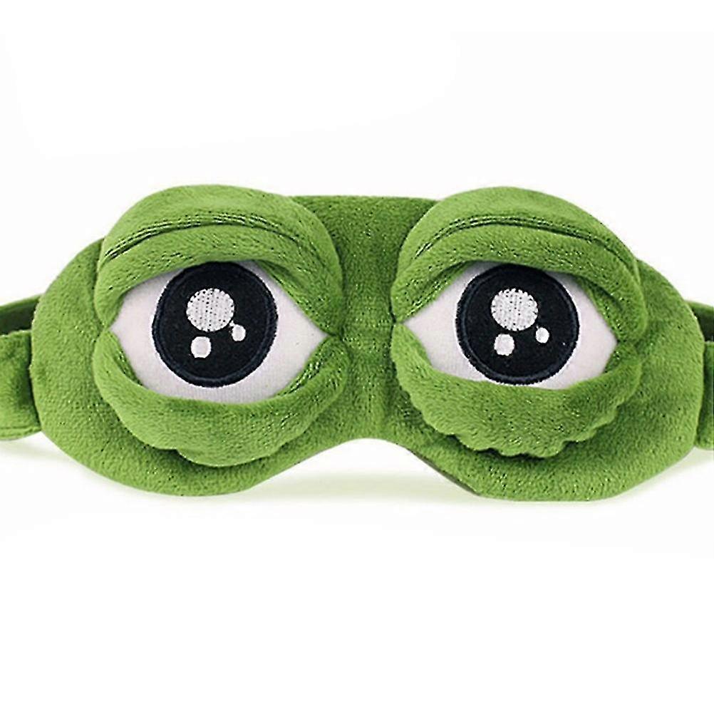 soft 3d frog sleeping eyeshade eye cover