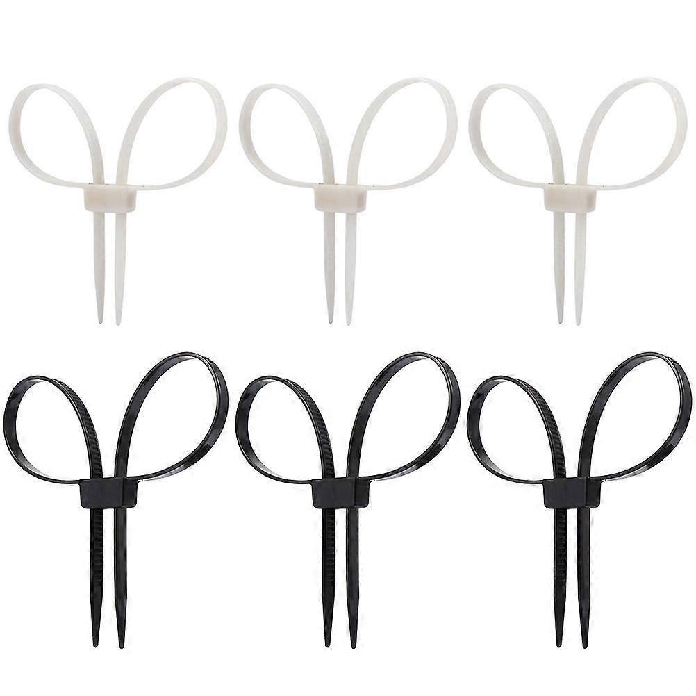 6pcs Cable Ties Self-locking Fixing Cable Zip Ties Multipurpose Binding Ties