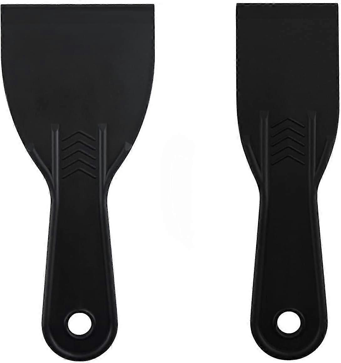 2pcs 3D Print Removal Tool, Flexible Resin Shovel Scrapers Plastic Spatula 3D Printer Accessories for 3D Printing Resin Removal -Black