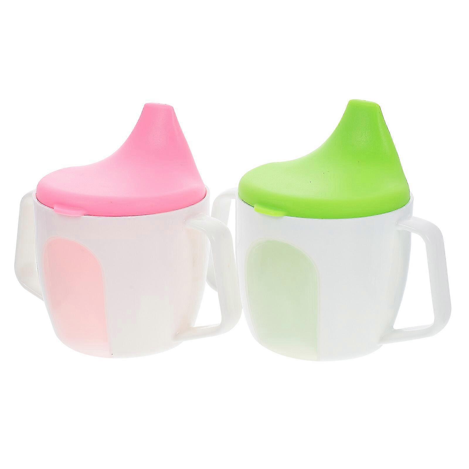 2pcs Scale Cups Double Handle Drinking Cups Portable Water Cups For Children