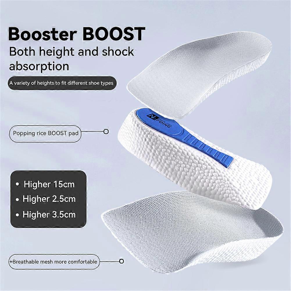 Brandone Insoles Height Increase,Brandone Orthopedic High Pads 1.0,Orthopedic Highpads 1.0,The First Orthopedic Height Insoles, Arch Support Height Increase Insoles For Men Women (2pcsBlack, 0.98in