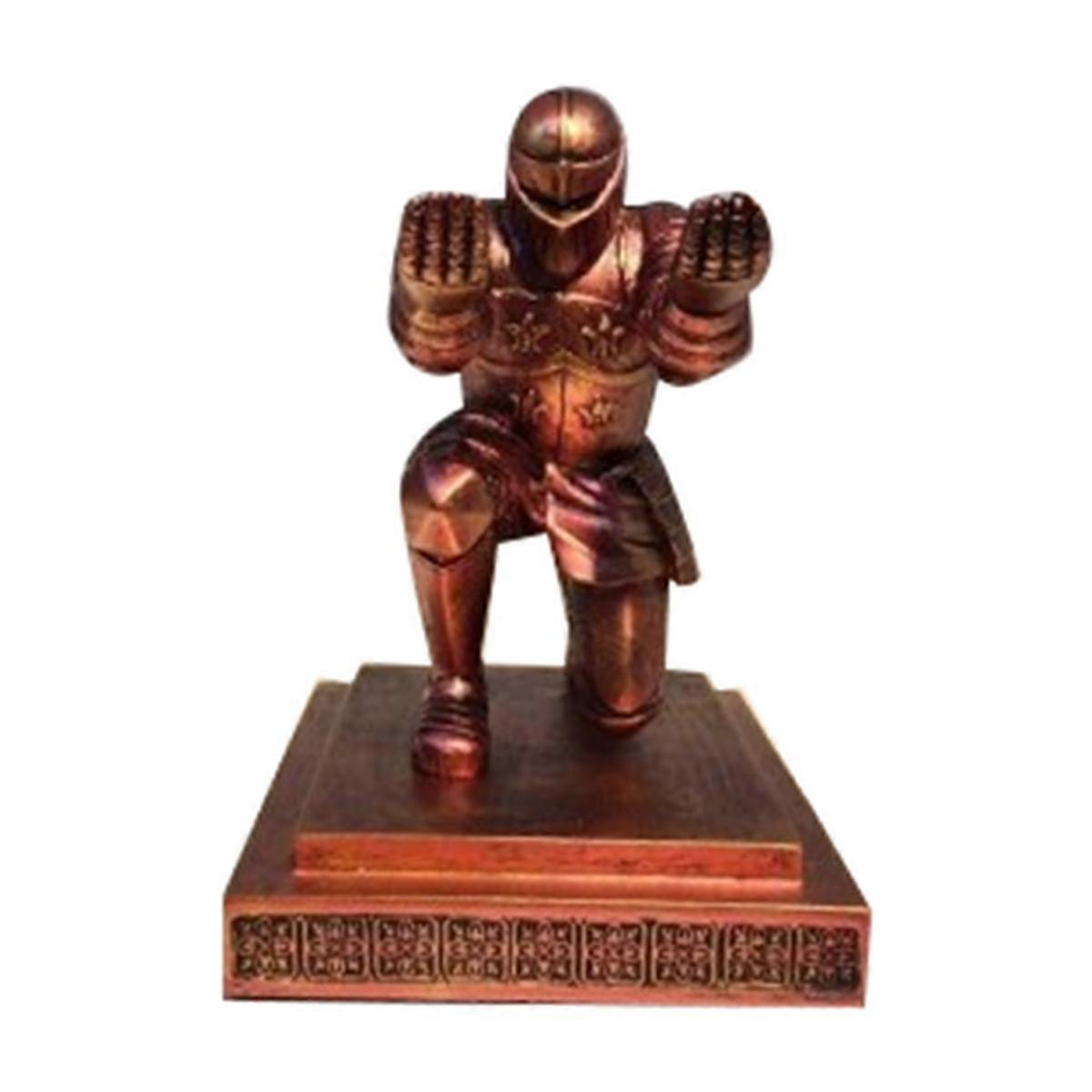 Executive Knight Pen Holder Personalized Desk Accessories Home Office Cool Pen Holder Armor Hero Pen Holder(Red)