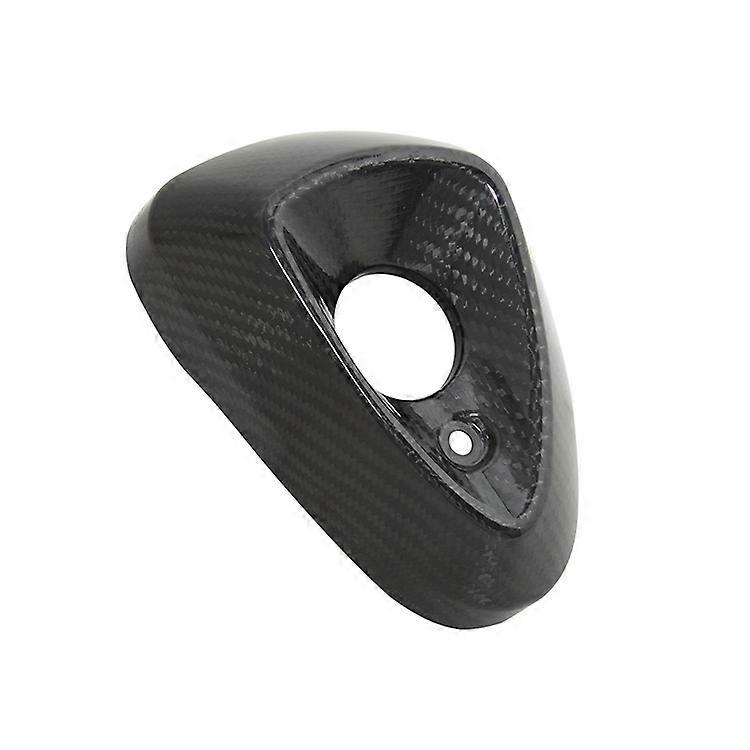 مناسبة للدراجات النارية GSX250 تعديل أنبوب العادم الغطاء الزخرفي العزل الحراري ألياف الكربون المضادة للحروق لوحة حماية المضادة للحروق غطاء الذيل