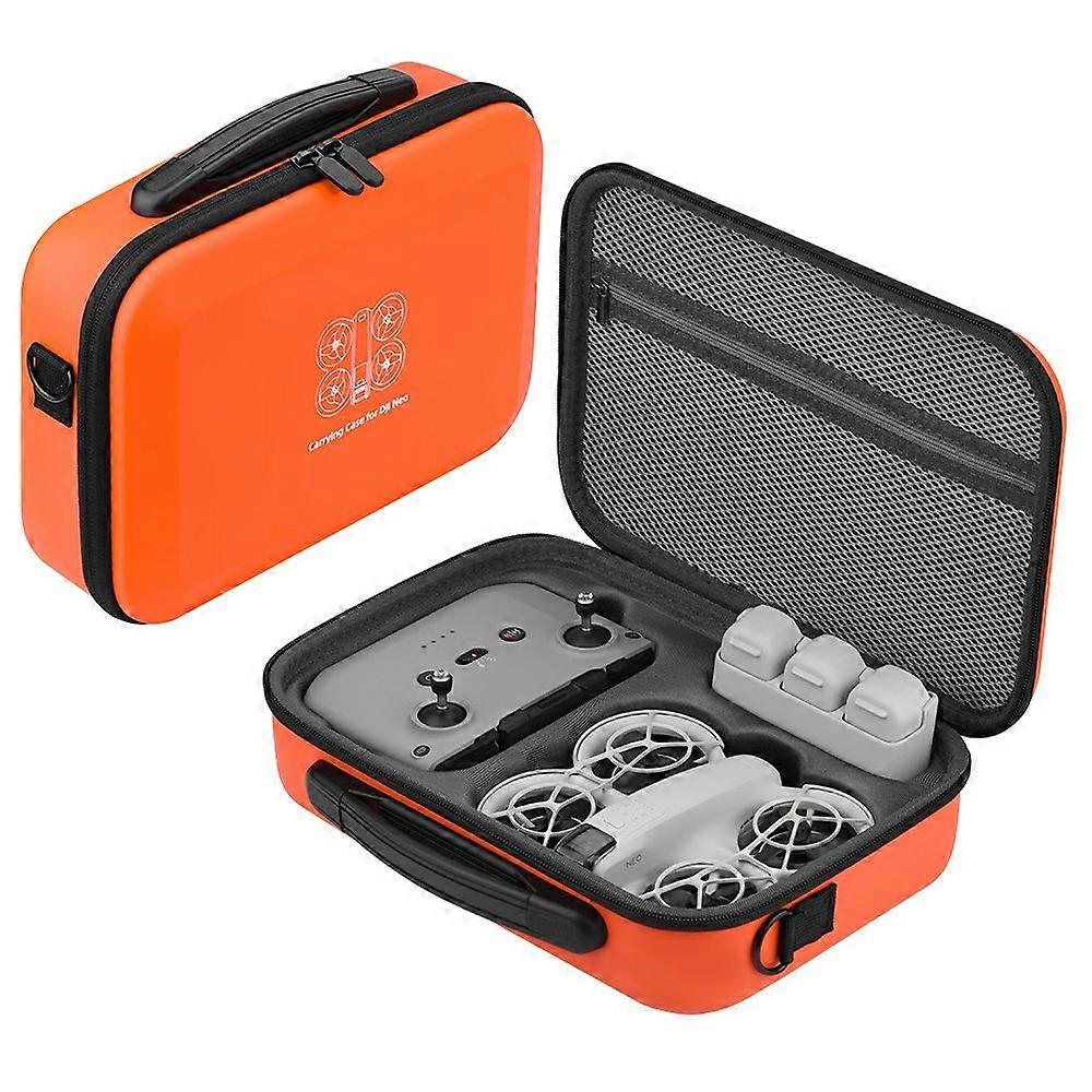 BRDRC For DJI Neo Drone Protective Case Crossbody Portable Storage Bag with Shoulder Strap - Orange