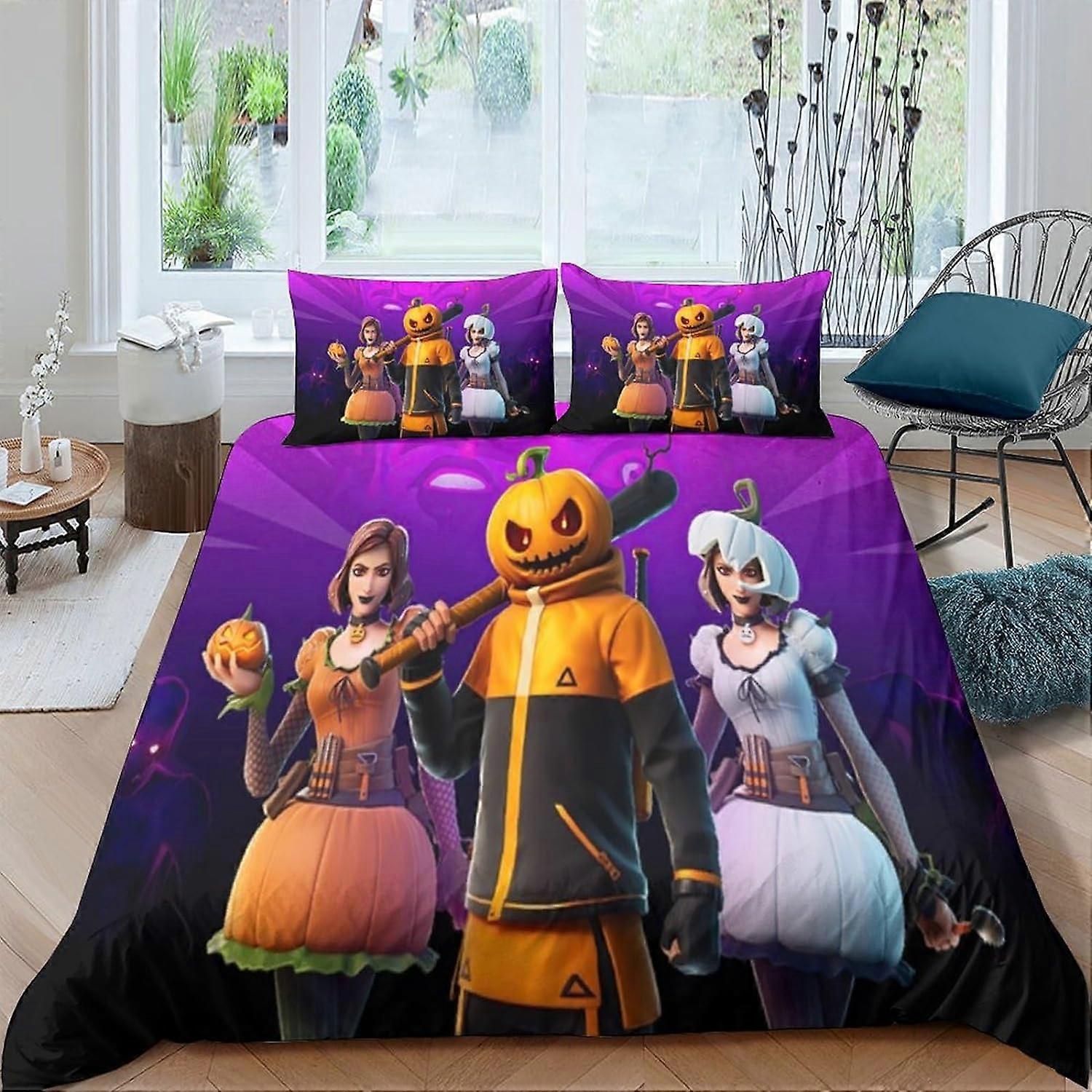 FANSU Kids Girls Boys Duvet Cover 2 Piece Bedding Set, 3D Sunflower Print Children Quilt Cover & Pillow Set For Nursery Toddler Cot Single Size Bed (Daisy,120x150cm+40x60cm