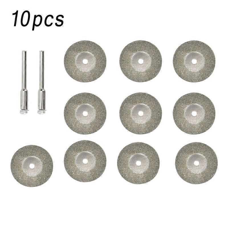 10 PCS 10*25mm Diamond Replacemant Wheels 2*3mm Cross Cores power tool for TechSouth HTP handheld tungsten alloy grinders