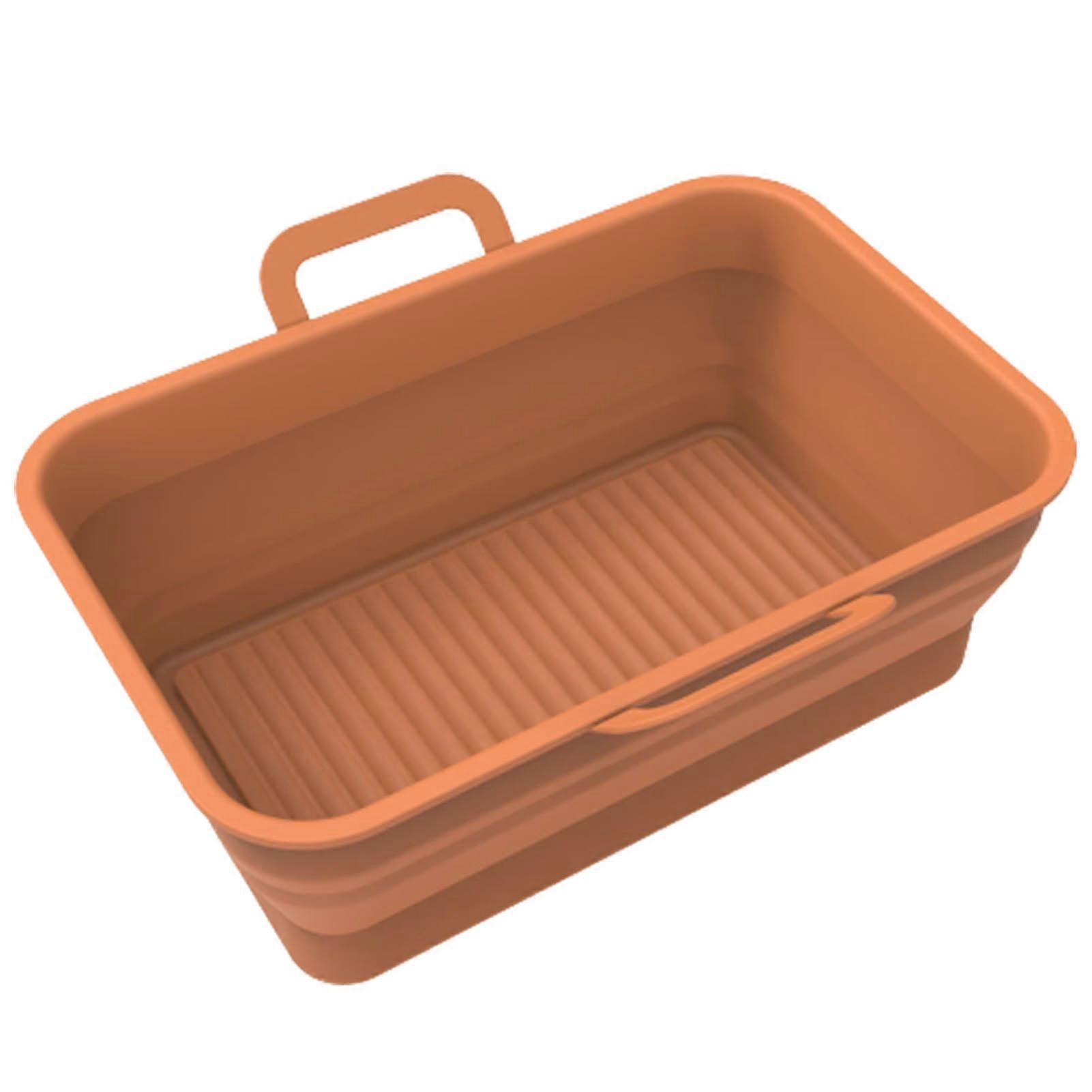 Air Fryer Silicone Rectangular Mat Non-stick Practical Dishwasher Safe Tray for Air Fryer Steamer Oven