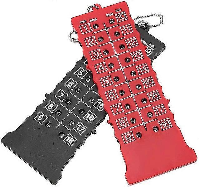 2-Pack 18-Hole Golf Stroke Counter Scoreboard for Training Practice