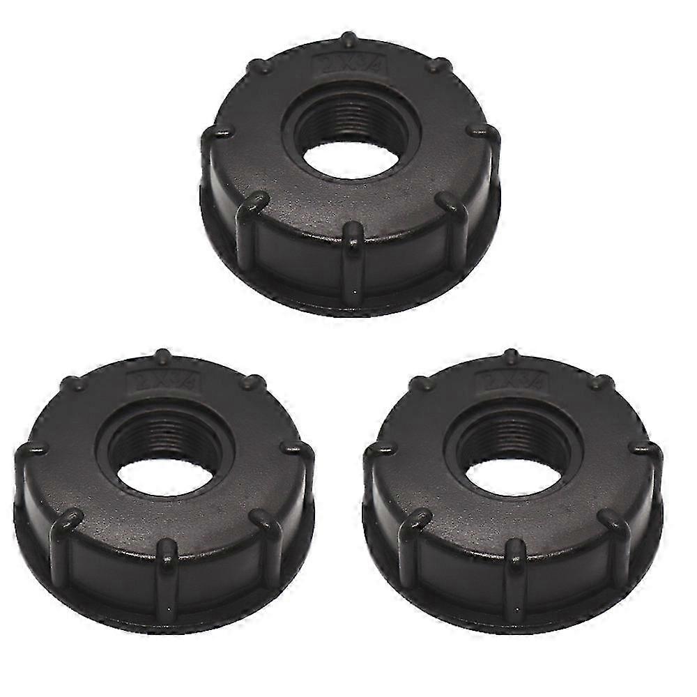 3 stk IBC avløpstankadapter vanntanklokkadapter i plast (3/4 tommer)