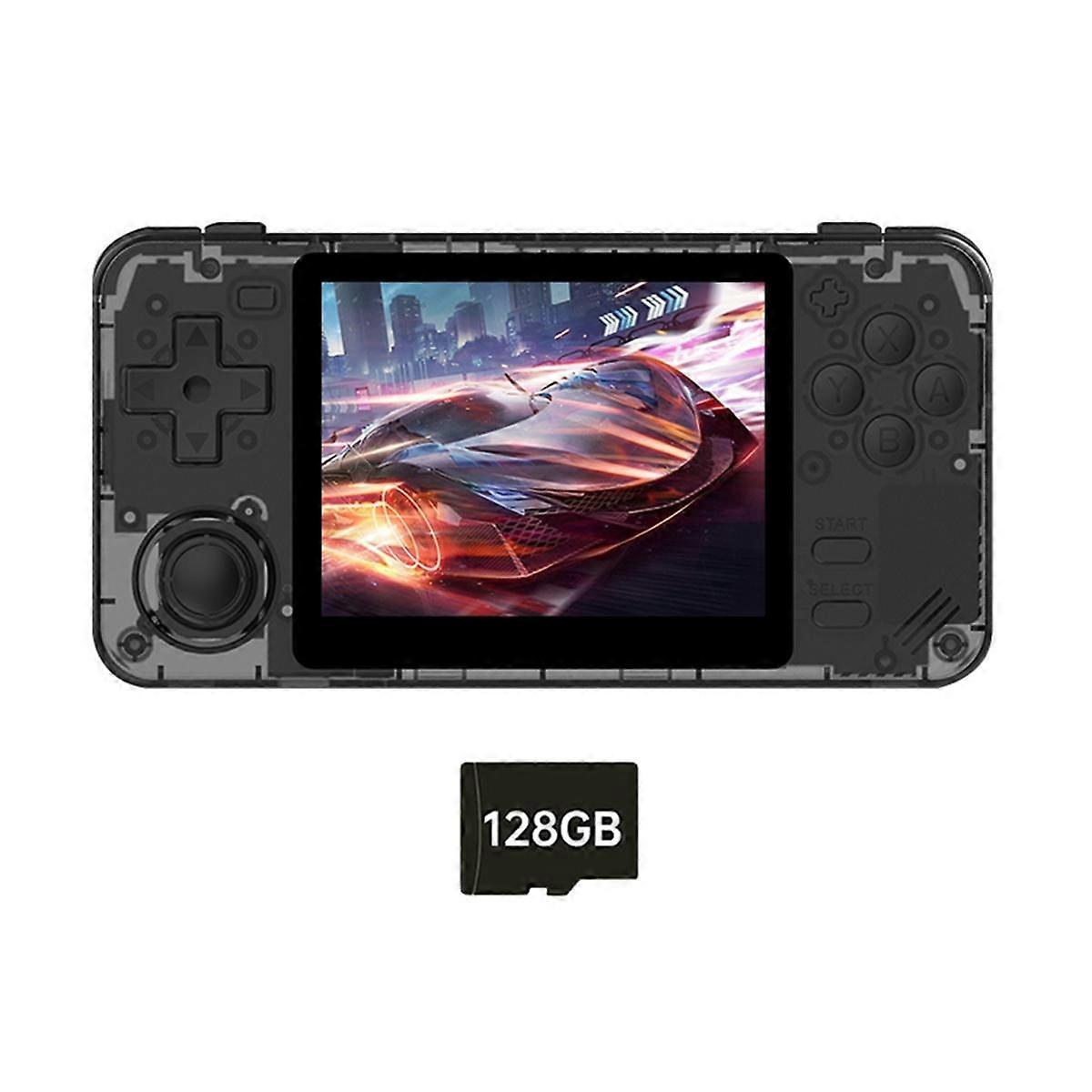 RGB10X وحدة تحكم ألعاب محمولة مقاس 3.5 بوصة شاشة IPS 128 جيجابايت مفتوحة المصدر ل PSP Simulator Video Game Con