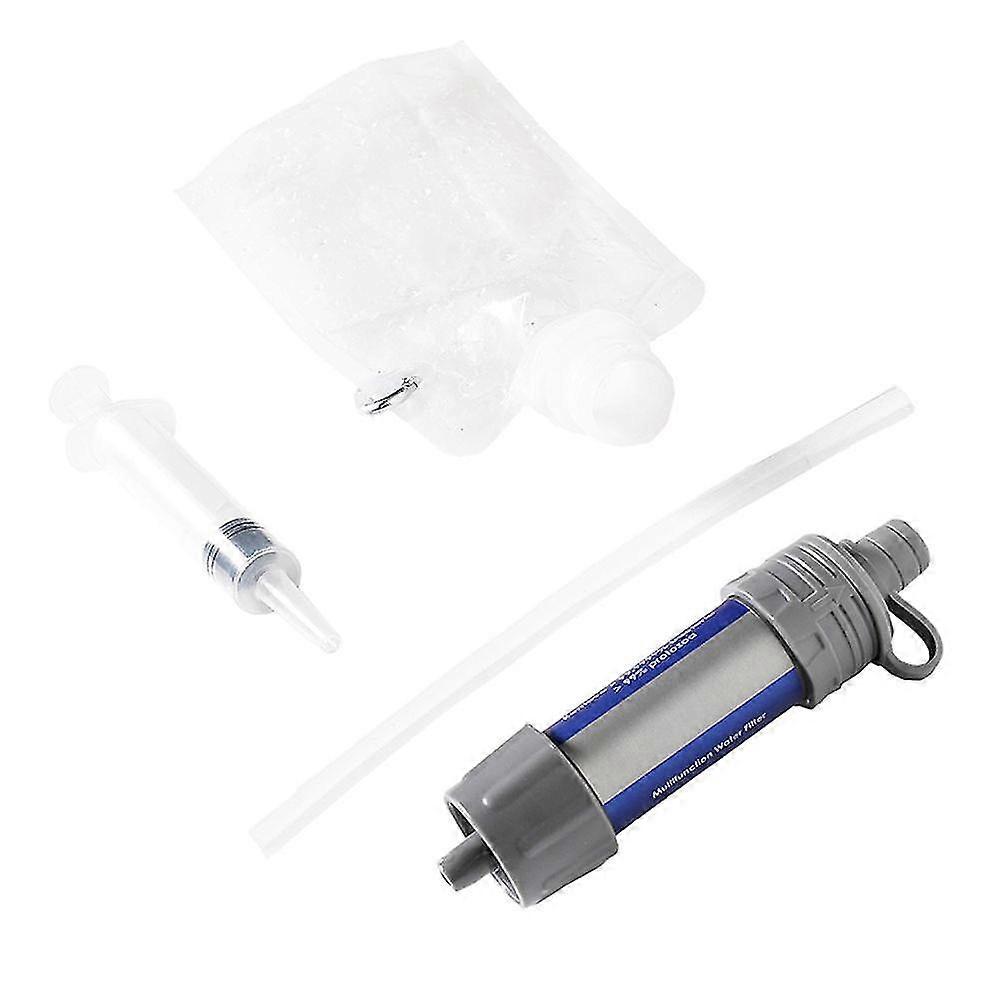 Bærbar Mini Vannfilter Vann Camping Rensing Halm Nød drikkevann OverlevelseSverktøy