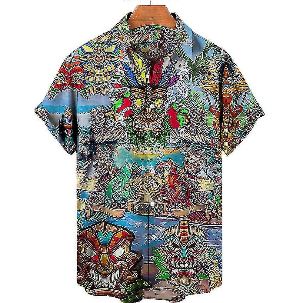 Herren Kurzarm-Sommerhemd-xinhan