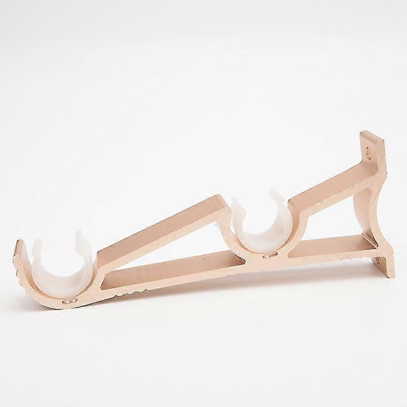 2pcsdouble Curtain Rod Holders Set, Curtain Rod Brackets, Tap Into Window Frame Curtain Rod Hang Curtai
