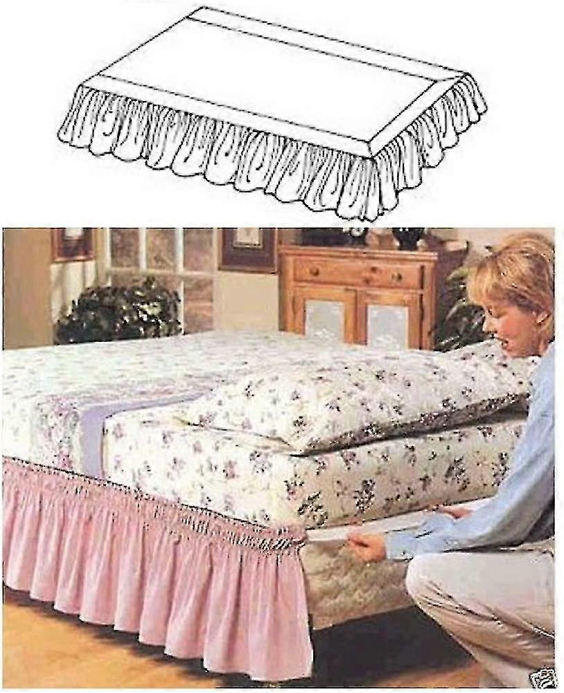 Wrap Around Bed, Single Fit Elastic Bed Skirt Wrinkle And Fade Resistant Hotel
