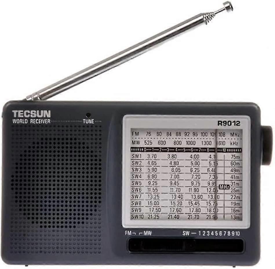 R-9012 Portable Digital Shortwave Radio Am/fm/sw(1-10) 12 Band Receiver Receiver (uk-9012)