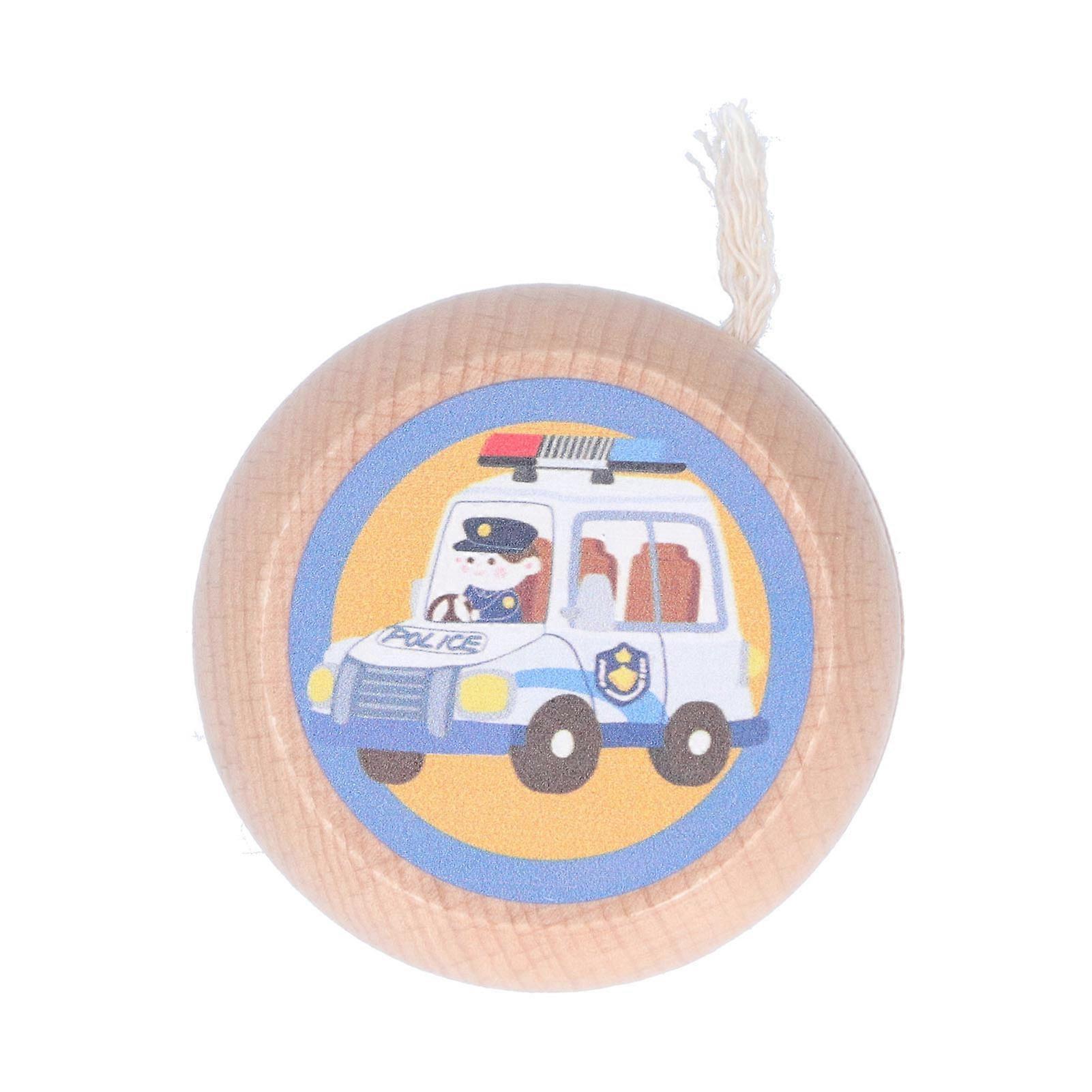 Wooden Yoyo Professional String Trick Yo Yo Ball Gifts with Cute Pattern for KidsWooden Yoyo