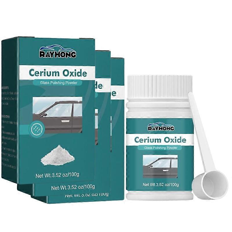 300g Deep Scratch Remover, Kit de polissage de verre de réparation Poudre d’oxyde de cérium 100g