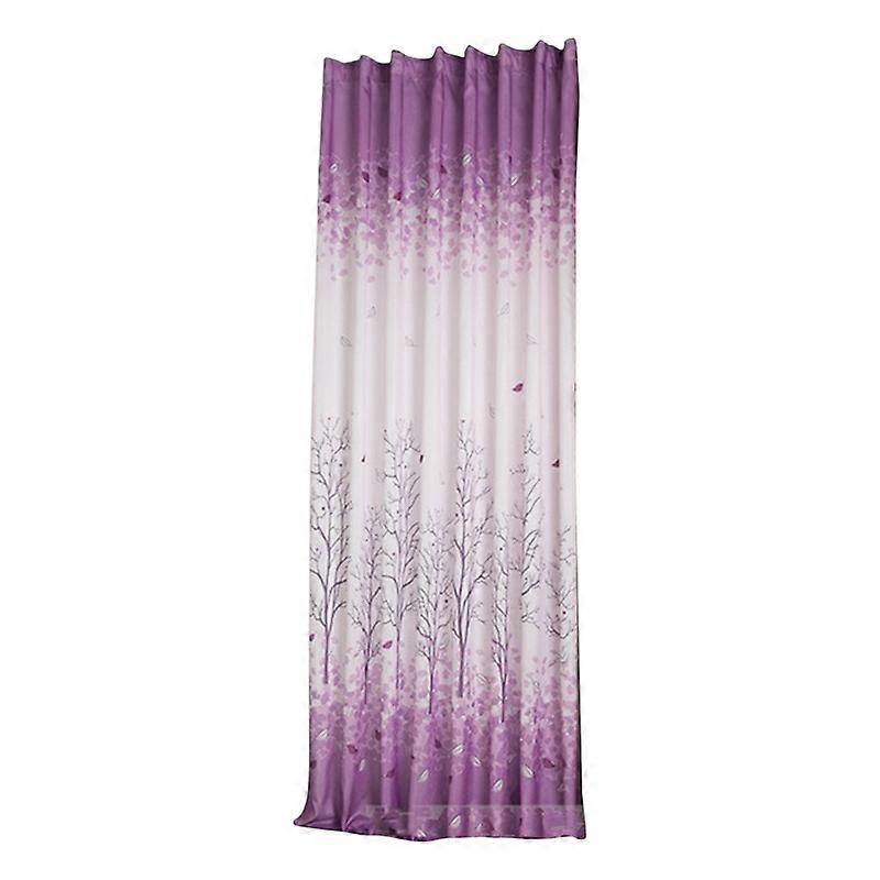 Modern Tree Door Window Curtain Drape Panel Balcony Scarf Valance Home Decor
