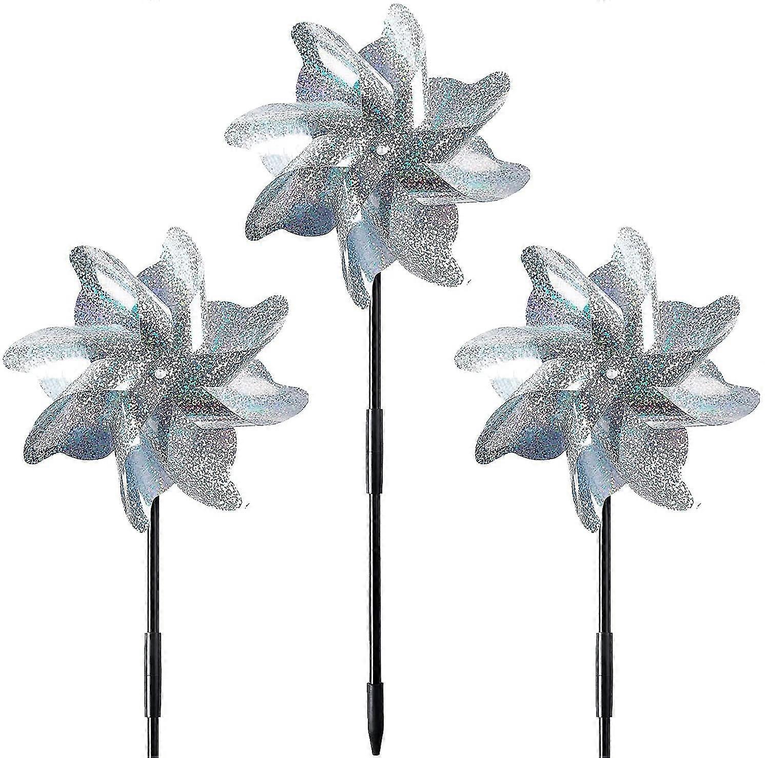 Smile 6 Pcs Pinwheels Bird Repellent,orchard Bird Repellent,orchard Pinwheel,reflective Windmill,reflective Bird Repellent Bird Repellent,reflective W