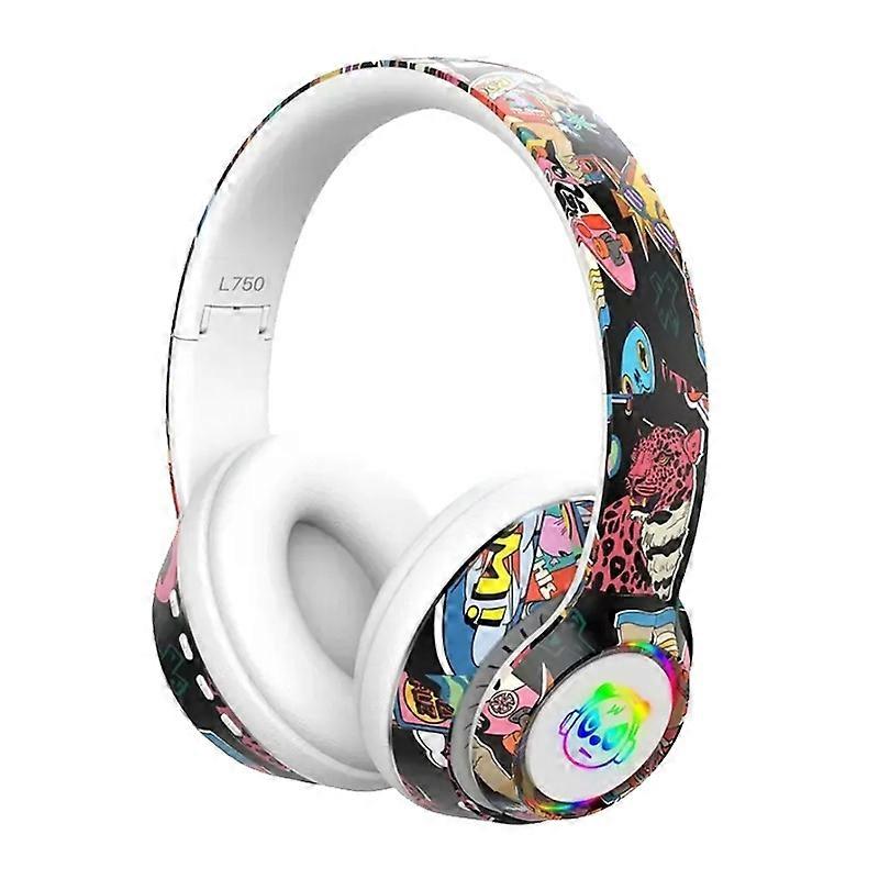 L750 RGB Graffiti Pattern Wireless Headset