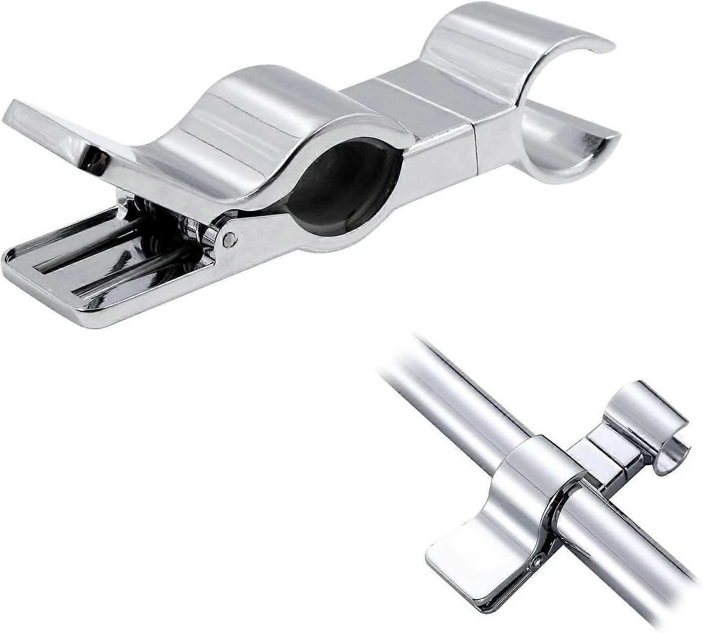 Adjustable Shower Holder - Fits Rods 22-25 MM Outer Diameter, Silver