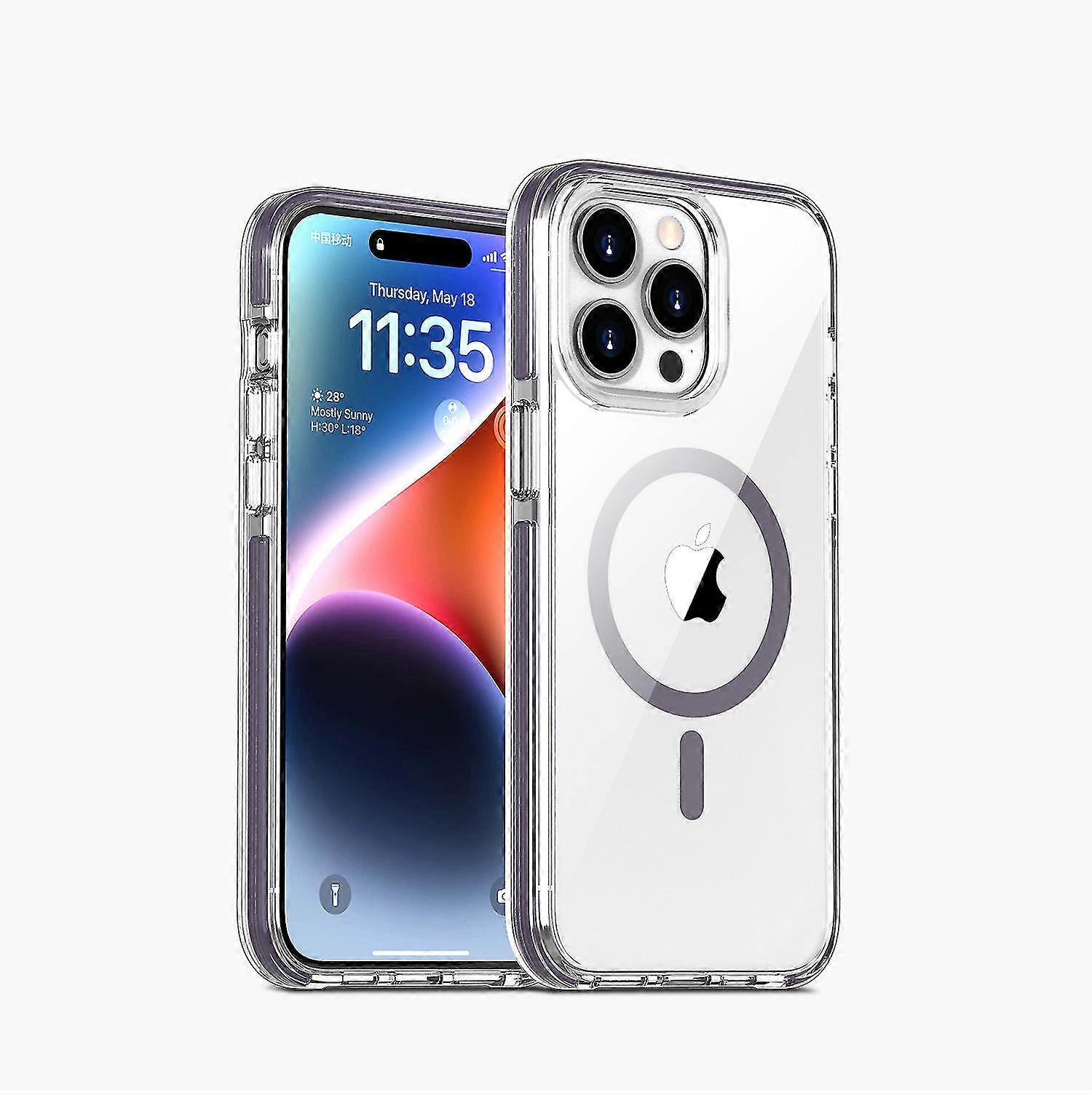 For Iphone 15 Pro Max 15 Ultra Clear Case, Magnetic Magsafe Case For Iphone 15 Pro Max Ultra Transparent Shcokproof