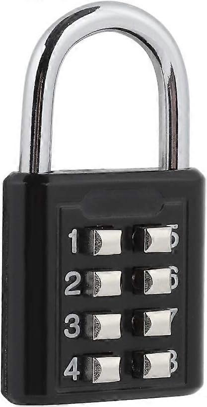 Combination padlock, security combination padlock with 8 digit code for hand luggage