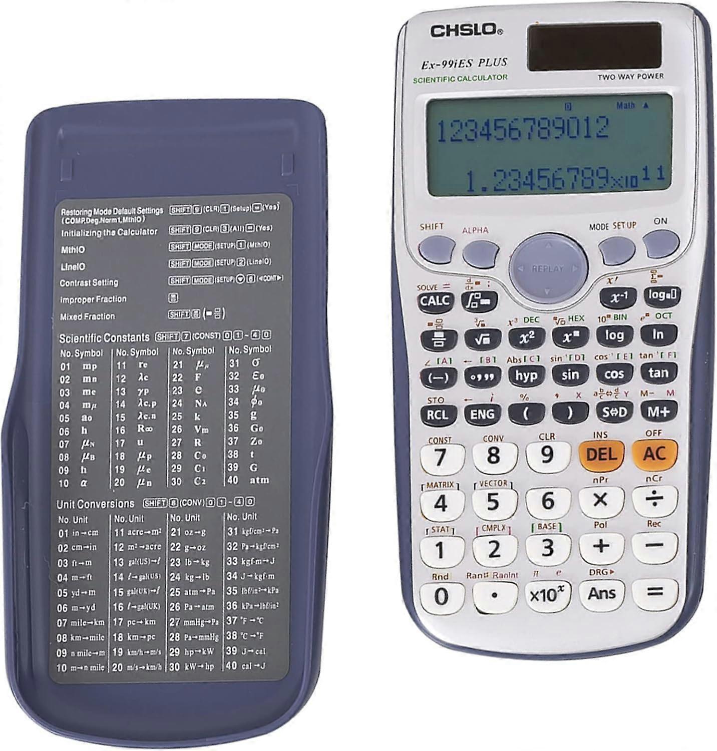 Scientific Calculator Function Engineering Calculator with Cover for College and Business
