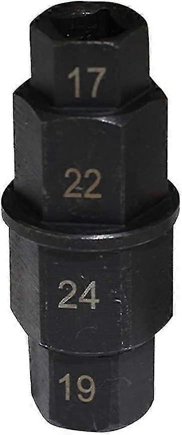 Motorcycle Front Wheel Axle, Wheel Axle Wrench,socket,hexagonal Axle(black)