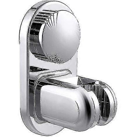 Suction Cup Shower Bracket Adjustable Angle Mode (silver) (1pcs)