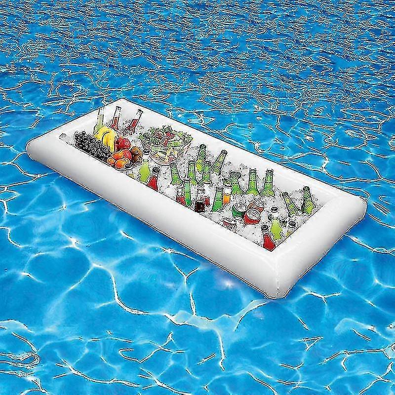 Party inflatable salad bar self-service swimming pool inflatable ice bucket outdoor pool drinks floating shelf food supplies toy shelf