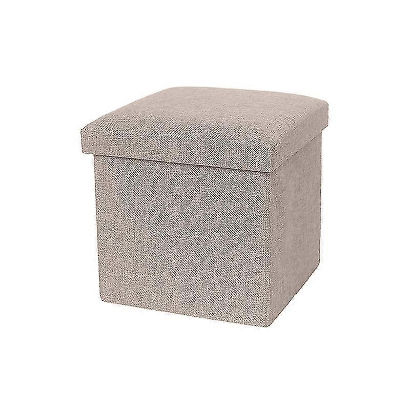 Storage Box Strong Load Bearing Capacity Foldable Fabric Versatile Storage Ottomans Cube Seat For Home Qinhai